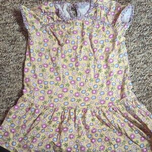 Hanna Andersson Yellow and Pink Floral Nightgown